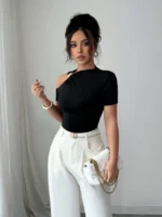 New Trendy, Elegant and Versatile Women's Off-Shoulder T-Shirt - Imagen 9