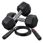 Set Fitness con Mancuernas y Cuerda