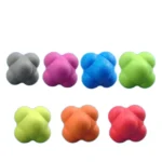 Pelota de reacción hexagonal,silicona para entrenamiento de velocidad y agilidad. - Imagen 2
