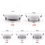 Foco LED Empotrable Redondo (5W-18W) | Lámpara de Techo para Iluminación Interior. - Imagen 3