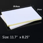 50 Hojas de Papel Autoadhesivo A4 Mate para Imprimir y Manualidades – Compatible con Láser, Inkjet y Fotocopiadora - Imagen 4