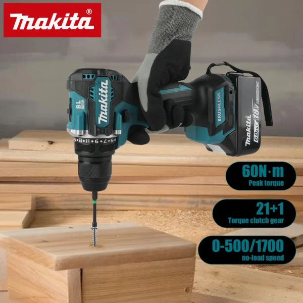 Taladro Atornillador Inalámbrico Makita DDF487 18V.