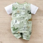 Mameluco con adorable estampado de animales del zoológico para bebéf - Imagen 2