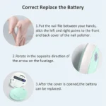 Cortauñas eléctrico para bebés. - Imagen 3