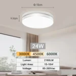 Lámpara de Techo LED Redonda y Cuadrada. - Imagen 16