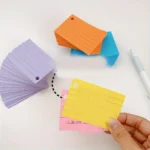 Fichas Bibliográficas de Colores Rayadas (500 Unidades) - Imagen 2