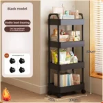 Carro Organizador Multiusos con Estantes Abiertos | Repisa para Libros, Snacks y Decoración del Hogar (Cocina, Recámara y Sala) - Imagen 3
