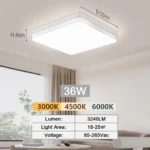 Lámpara de Techo LED Redonda y Cuadrada. - Imagen 21