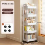 Carro Organizador Multiusos con Estantes Abiertos | Repisa para Libros, Snacks y Decoración del Hogar (Cocina, Recámara y Sala)