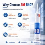 Sellador Adhesivo de Poliuretano Original 3M 540, Flexible y Resistente a la Intemperie. - Imagen 4