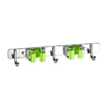 Soporte de Pared para Escobas y Trapeadores | Colgador Organizador de Acero Inoxidable para Cocina y Baño. - Imagen 14