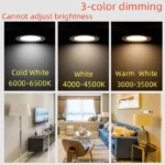 Foco LED Empotrable Redondo (5W-18W) | Lámpara de Techo para Iluminación Interior. - Imagen 2
