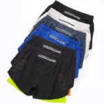 Pantalones cortos de running para hombre,shorts negros de doble capa para hombre. - Imagen 6
