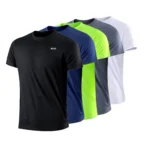 Camiseta deportiva de manga corta de secado rápido para hombre.