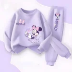 Conjunto de dos piezas de ropa de primavera y otoño para niñas.