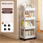 Carro Organizador Multiusos con Estantes Abiertos | Repisa para Libros, Snacks y Decoración del Hogar (Cocina, Recámara y Sala) - Imagen 4