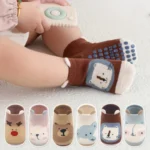 12 pares de calcetines antideslizantes para niños y niñas. - Imagen 2