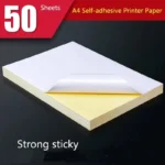 50 Hojas de Papel Autoadhesivo A4 Mate para Imprimir y Manualidades – Compatible con Láser, Inkjet y Fotocopiadora - Imagen 8