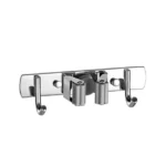 Soporte de Pared para Escobas y Trapeadores | Colgador Organizador de Acero Inoxidable para Cocina y Baño. - Imagen 7