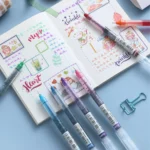 Paquete de 10 Plumas de Gel de Colores (0.5 mm) | Tinta de Secado Rápido y Gran Capacidadc - Imagen 6