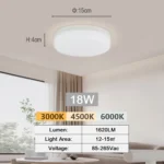 Lámpara de Techo LED Redonda y Cuadrada. - Imagen 7