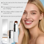 Color Changing Foundation Stick with Makeup Brushes 2 in 1 Lasting Waterproof Matte Finish Lightweight High Coverage Makeup Base - Imagen 3