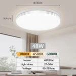Lámpara de Techo LED Redonda y Cuadrada. - Imagen 18