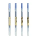 Set de Bolígrafos de Gel (3 a 6 pzas) | Tinta Negra, Roja y Azul 0.5 mm | Estilo Muji para Oficina y Escuela. - Imagen 8
