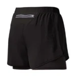 Pantalones cortos de running para hombre,shorts negros de doble capa para hombre. - Imagen 17