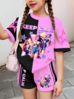 Conjunto de 2 piezas para niña de K-Pop.