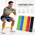 Juego de bandas de resistencia, equipo de gimnasio para fitness en casa.