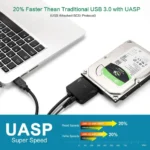 Cable Adaptador de SATA a USB 3.0 con Fuente de Poder de 12V - Imagen 6
