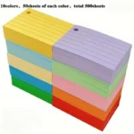 Fichas Bibliográficas de Colores Rayadas (500 Unidades) - Imagen 6