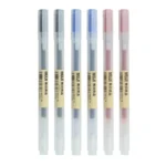 Set de Bolígrafos de Gel (3 a 6 pzas) | Tinta Negra, Roja y Azul 0.5 mm | Estilo Muji para Oficina y Escuela. - Imagen 15