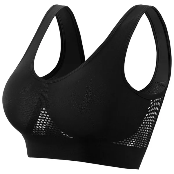 Sujetador deportivo de espalda hermosa, a prueba de golpes, para correr y fitness.
