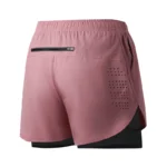 Pantalones cortos de running para hombre,shorts negros de doble capa para hombre. - Imagen 15