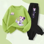Conjunto de dos piezas de ropa de primavera y otoño para niñas. - Imagen 11