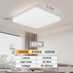 Lámpara de Techo LED Redonda y Cuadrada. - Imagen 14