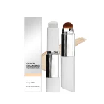 Color Changing Foundation Stick with Makeup Brushes 2 in 1 Lasting Waterproof Matte Finish Lightweight High Coverage Makeup Base - Imagen 7