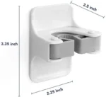 Soporte de pared para escobas, pinza para escobas, colgador para escobas y recogedores para sistemas de almacenamiento en el hogar, cocina, jardín y garaje, 2 piezas - Imagen 2
