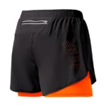 Pantalones cortos de running para hombre,shorts negros de doble capa para hombre. - Imagen 16