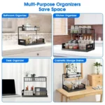 Organizador Deslizable de 2 Niveles en Fregadero Cocina y Baño. - Imagen 5