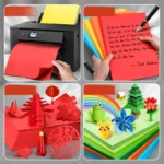 100pcs Color A4 Paper 20 Color Copy Paper Printing Paper Color Hand Folding Paper - Imagen 5