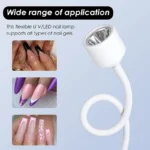Mini Nail Dryer UV LED Nail Lamp Foldable USB Curing Lights Desk Lamp For Nail Gel Polish Quick Dry Nail Art Dryer Manicure Tool - Imagen 10