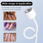 Mini Nail Dryer UV LED Nail Lamp Foldable USB Curing Lights Desk Lamp For Nail Gel Polish Quick Dry Nail Art Dryer Manicure Tool - Imagen 4