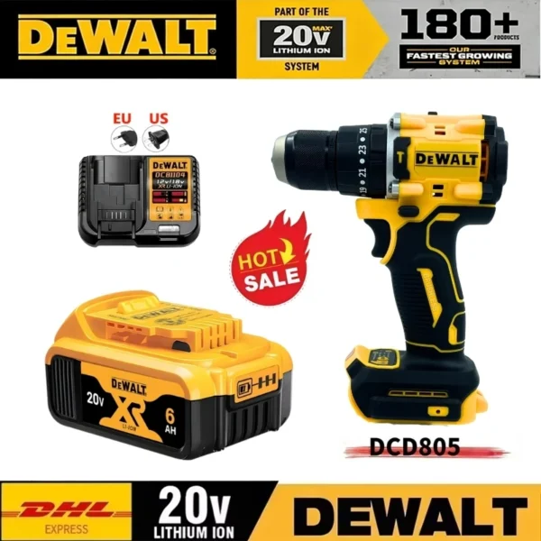 Taladro Atornillador Inalámbrico DEWALT DCD805 20V