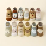 12 pares de calcetines antideslizantes para niños y niñas. - Imagen 6