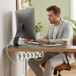 Soporte de Pared y Multicontacto (Pack de 2 pzs) | Organizador de Cables Adhesivo o Perforable para Oficina y Hogar. - Imagen 4