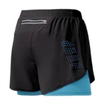 Pantalones cortos de running para hombre,shorts negros de doble capa para hombre. - Imagen 9