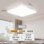 Lámpara de Techo LED Redonda y Cuadrada. - Imagen 22